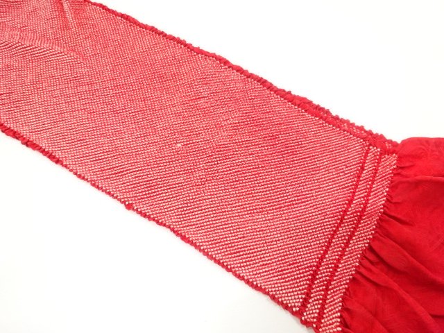 JAPANESE KIMONO / OBIAGE FOR FURISODE / SILK / SHIBORI